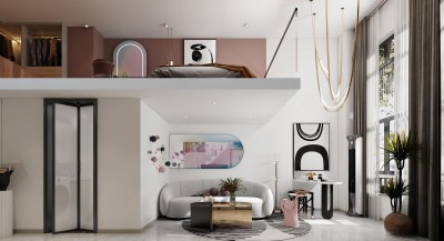 现代LOFT公寓3D模型下载